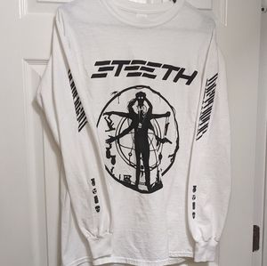 3Teeth Music/Band White Long Sleeves Tee